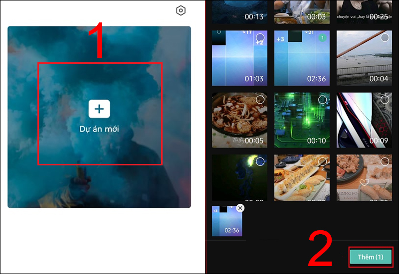 Chọn video bạn muốn chuyển đổi