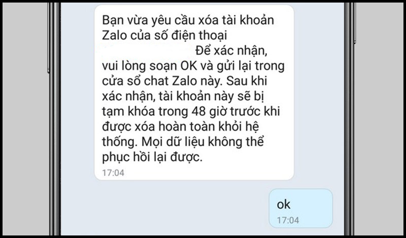 Xác nhận tin nhắn