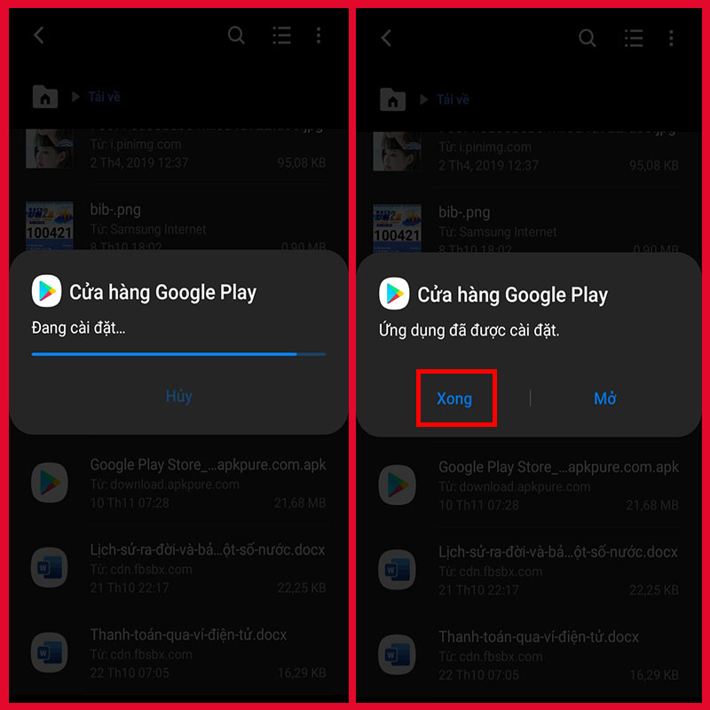 Cài đặt CH Play