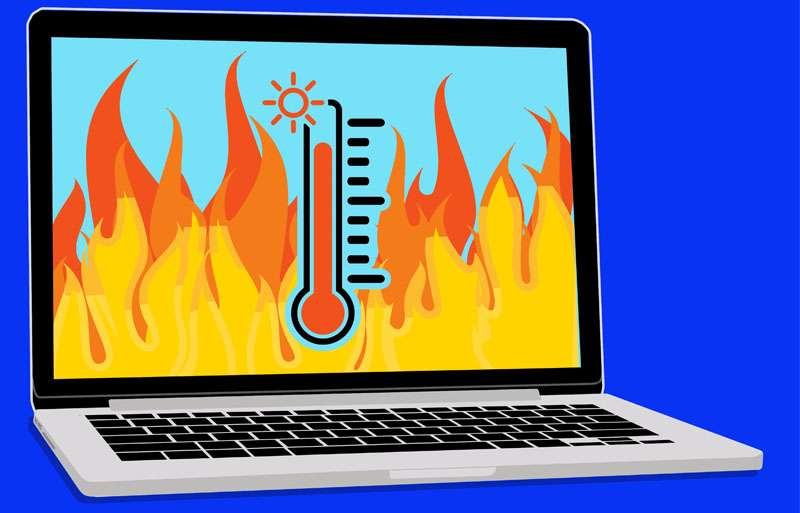 Việc laptop quá nóng cũng có thể khiến máy không sạc được, đôi khi còn gây ra các tác dụng phụ khác như cháy nổ.