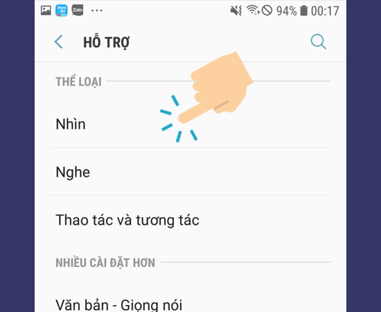 Chọn vào Nhìn