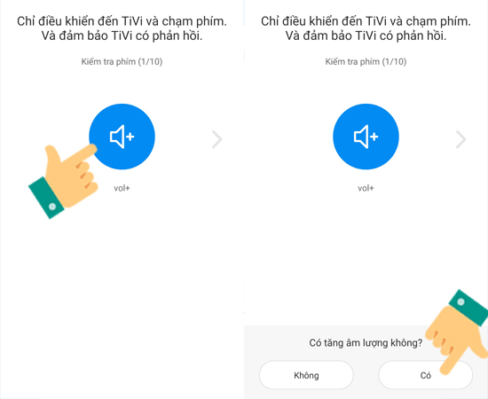 Bước 6:Chọn vào biểu tượng âm lượng