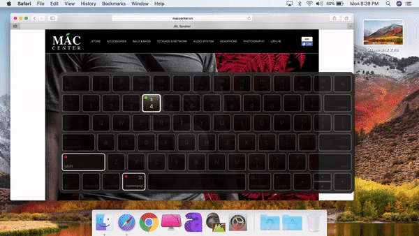 Chụp một phần màn hình tùy chọn trên máy tính macOS