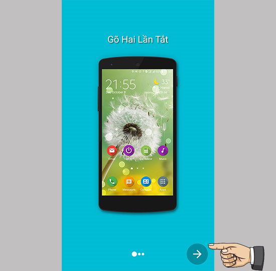 mở ứng dụng lên