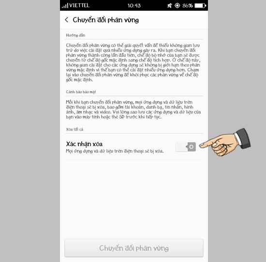 xác nhận xóa