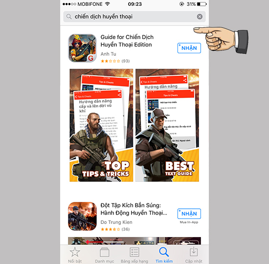 game chiến dịch tìm không có