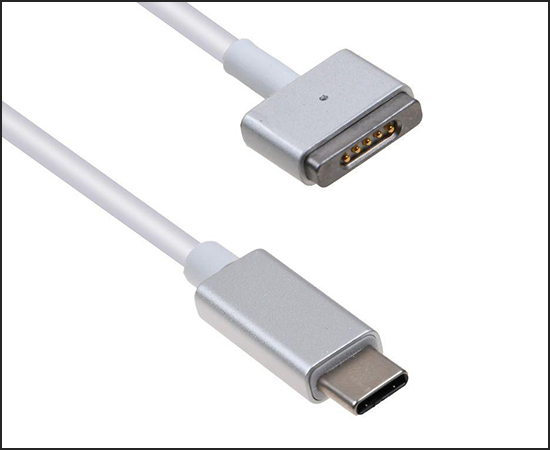 Magsafe 2 có 5 chân tiếp xúc, người dùng không thể sử dụng MagSafe đời cũ cho dòng máy MacBook Pro đời 2015
