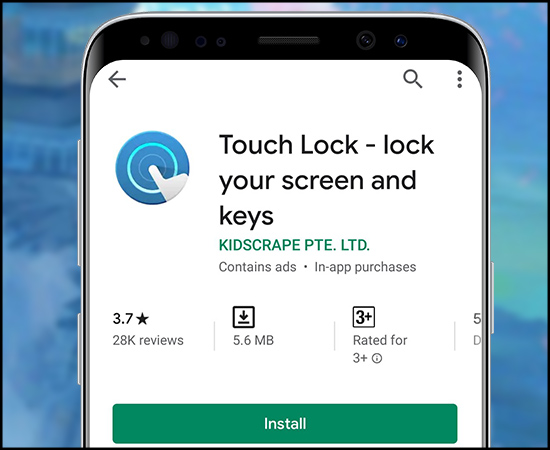 Bước 1: Các bạn tải ứng dụng Touch Lock về và mở ứng dụng.