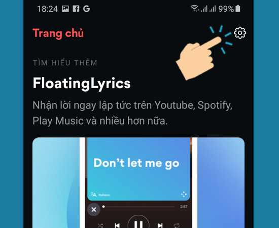 Chọn vào icon Răng cưa