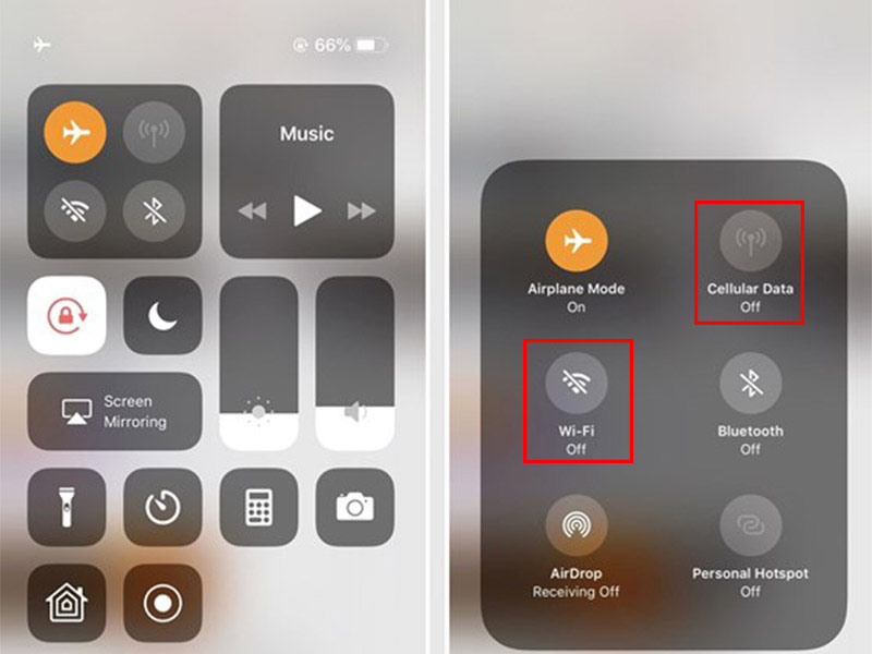 Kiểm tra kết nối Wifi, dữ liệu di động