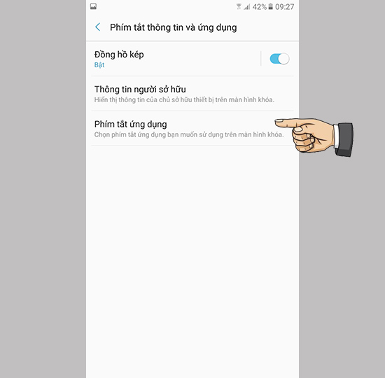 Phím tắt ứng dụng