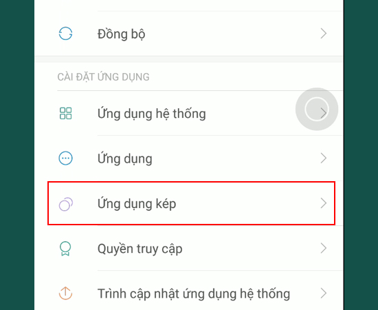 Bước 1: Vào Cài đặt
