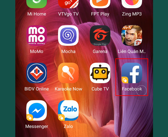 Bước 3: Trở về màn hình chính, ứng dụng kép đã được khởi tạo.