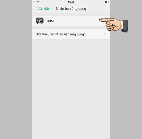 Ứng dụng muốn nhân bản