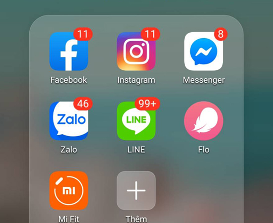 Và đây là kết quả sau khi bật thông báo ứng dụng.