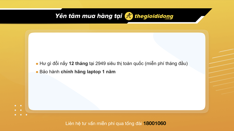 Chính sách bảo hành hấp dẫn tại Thế Giới Di Động