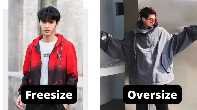 Phân biệt áo oversize và áo freesize