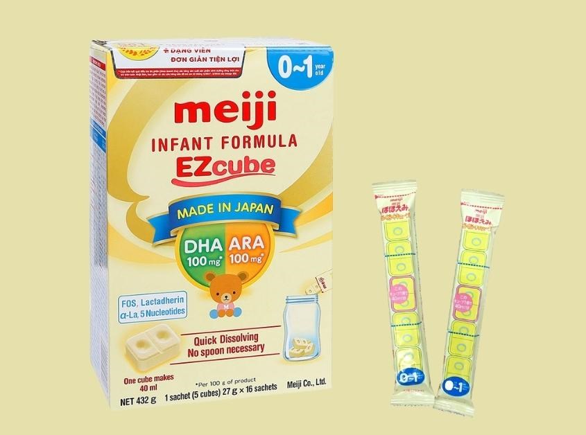 Sữa bột Meiji dạng thanh số 0 432g (0 - 12 tháng)