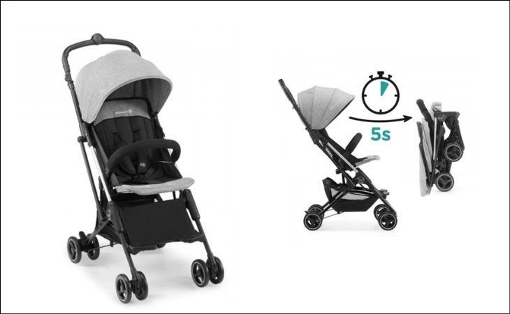 Cách gấp xe đẩy trẻ em Joie Pact xám