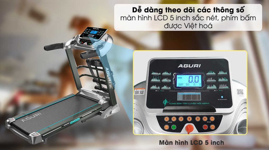 Dễ dàng theo dõi thông số qua màn hình LCD