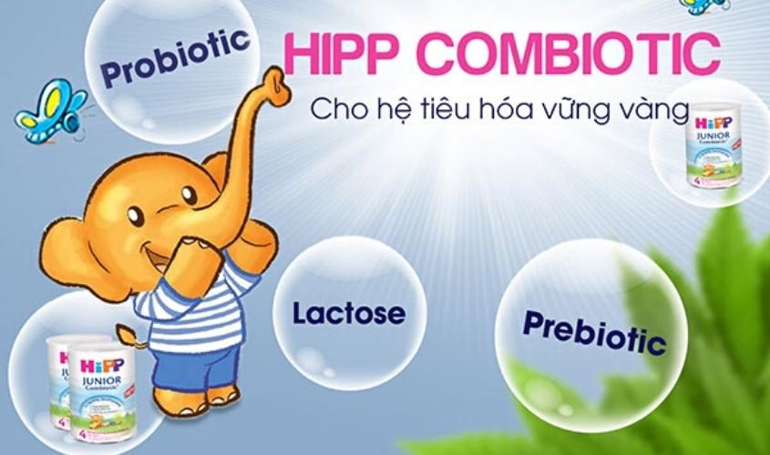 Sữa HiPP có chứa lợi khuẩn Probiotic và chất xơ Prebiotic