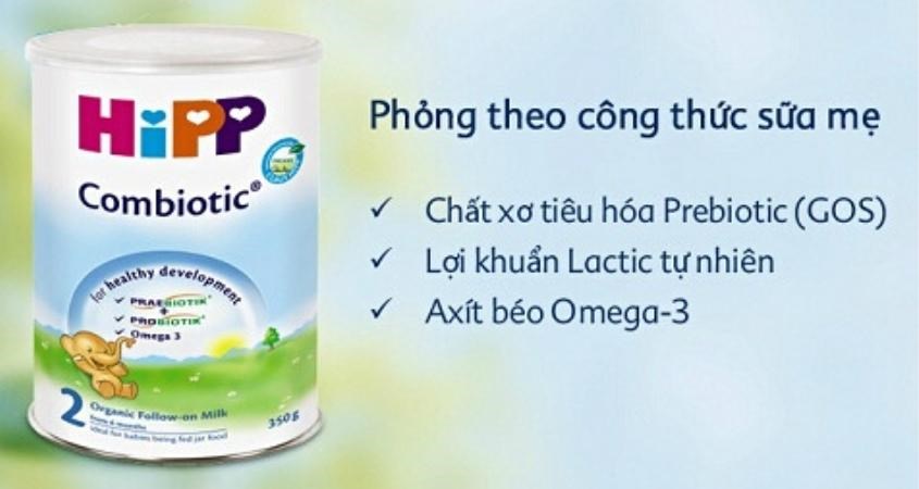 Sữa bột công thức HiPP số 2 Organic Combiotic 350g