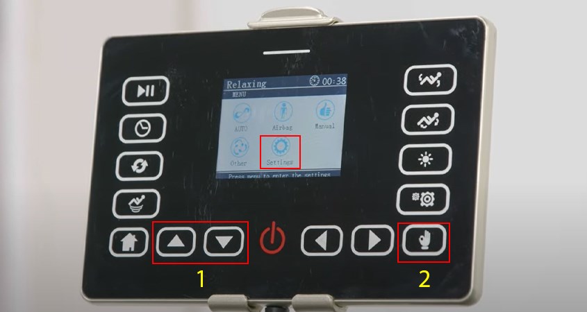 Chọn chế độ Settings