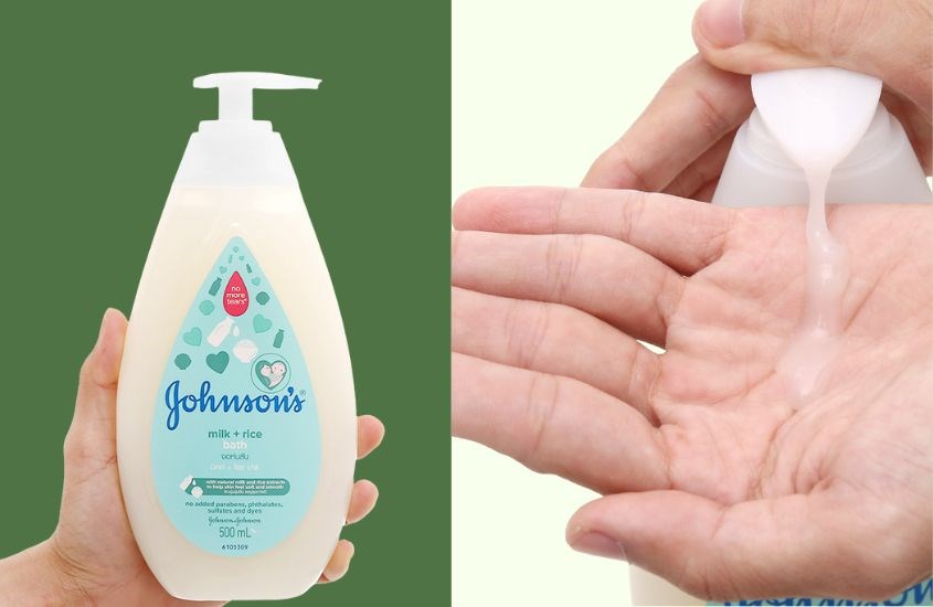 Sữa tắm cho bé Johnson's Baby sữa và gạo 500 ml
