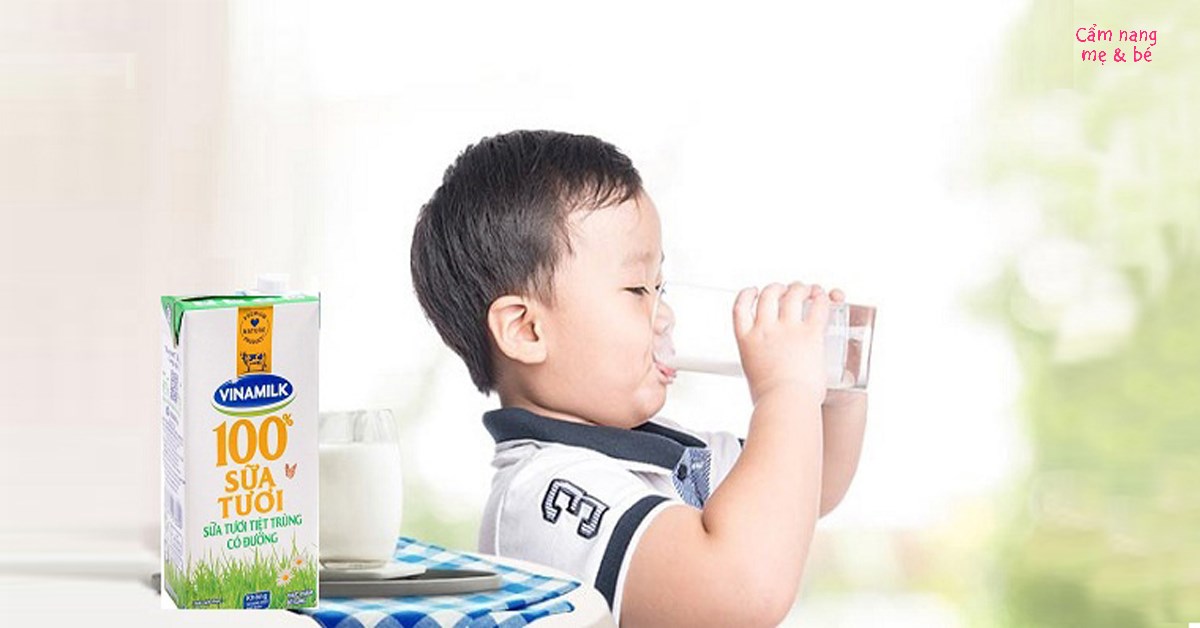Trẻ 1 tuổi có được uống sữa tươi Vinamilk không? Lưu ý gì khi sử dụng?