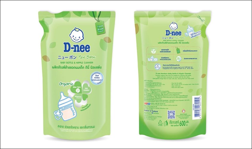 Nước rửa bình sữa D-nee túi 600 ml