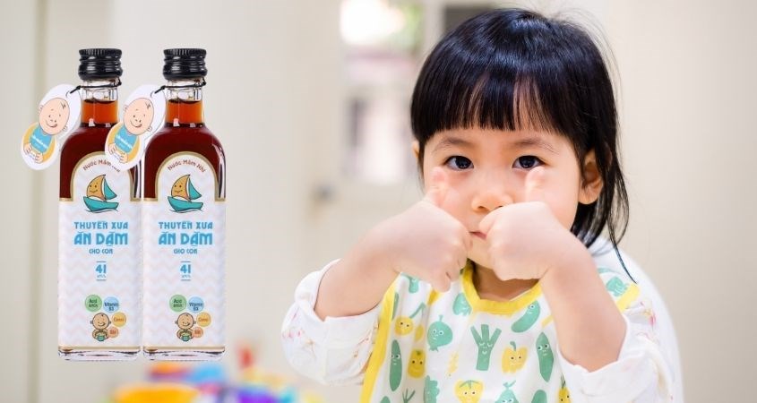 Nước mắm sử dụng cho trẻ