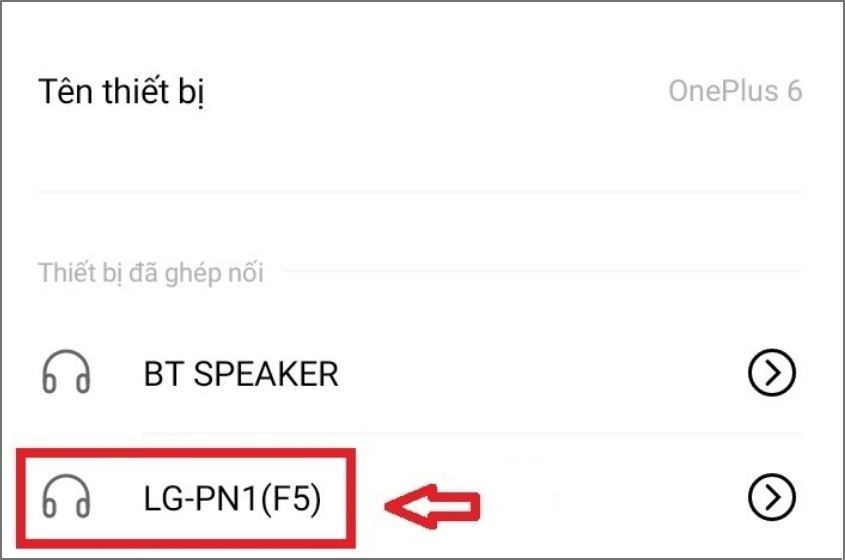 Chọn tên loa Bluetooth