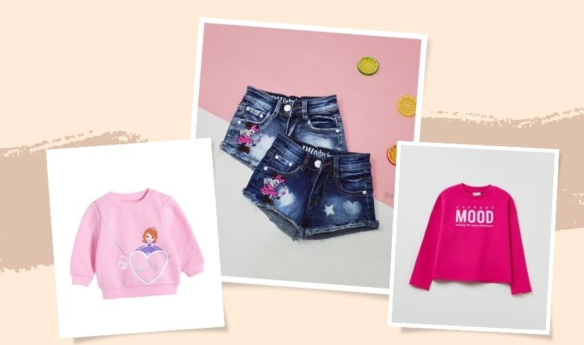 Quần short kết hợp với chui đầu cho thêm xinh xắn