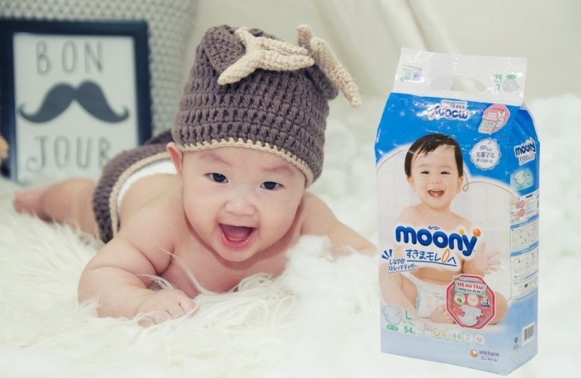 Tã dán Moony size L 54 miếng