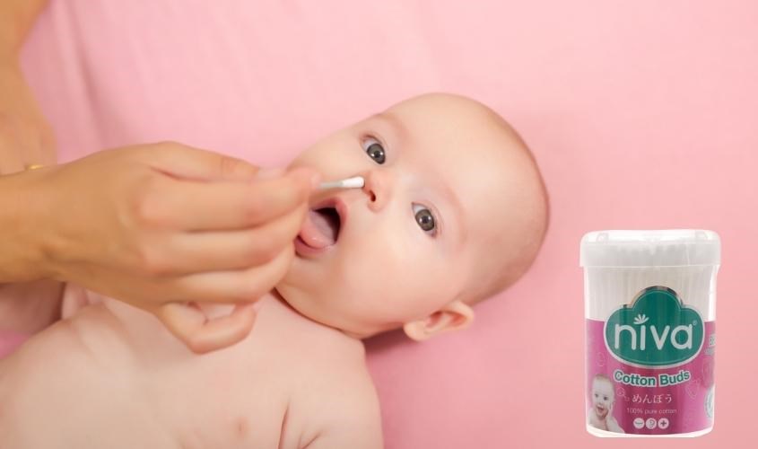 Tăm bông cho bé Niva đầu tròn