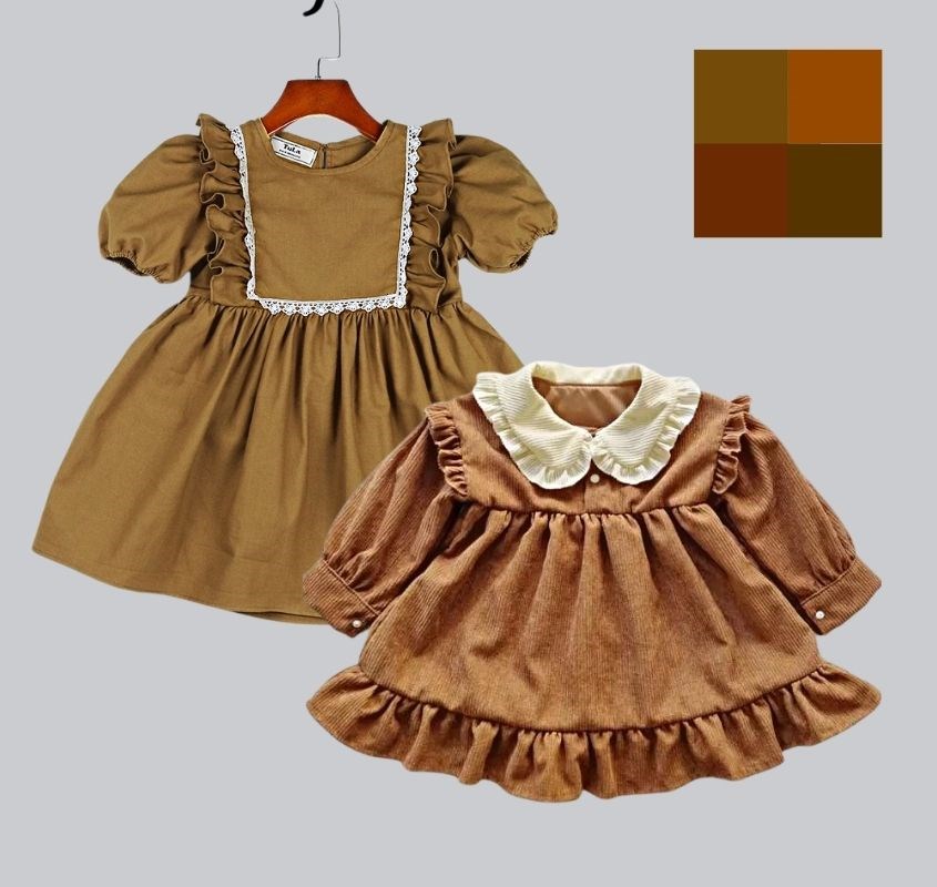 đầm tone màu đất