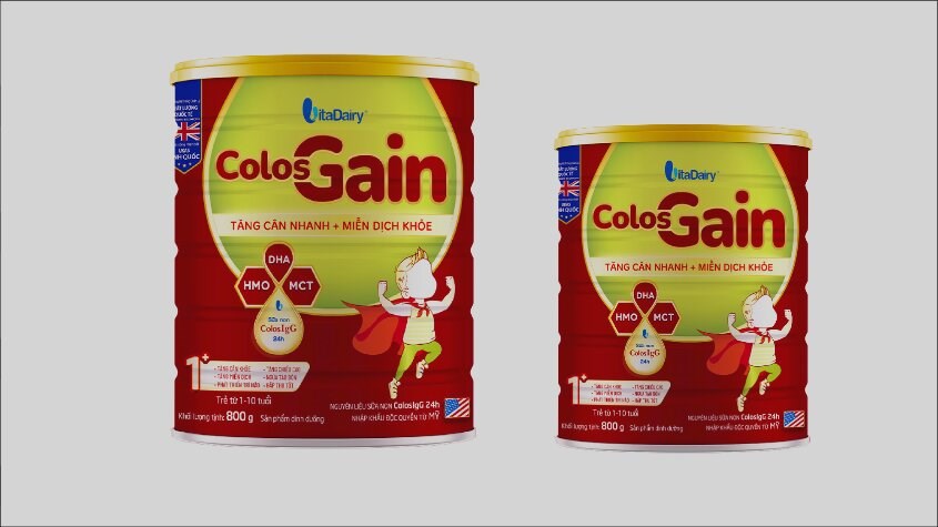 Sữa bột ColosBaby Gain 1+ 800g (1 - 10 tuổi)