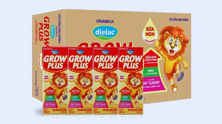 Thùng 48 hộp sữa pha sẵn Dielac Grow Plus (sữa non) 180 ml