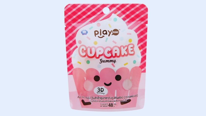 Kẹo dẻo Play More vị trái cây gói 48g