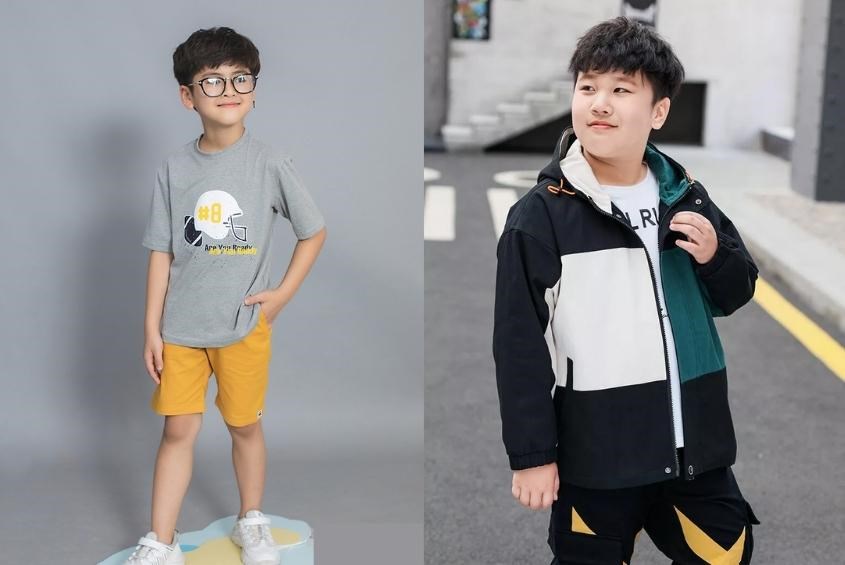 Chọn quần áo bé trai theo size