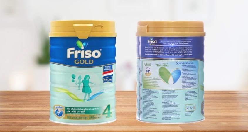 Sữa bột Friso Gold số 4 850g (2 - 6 tuổi)