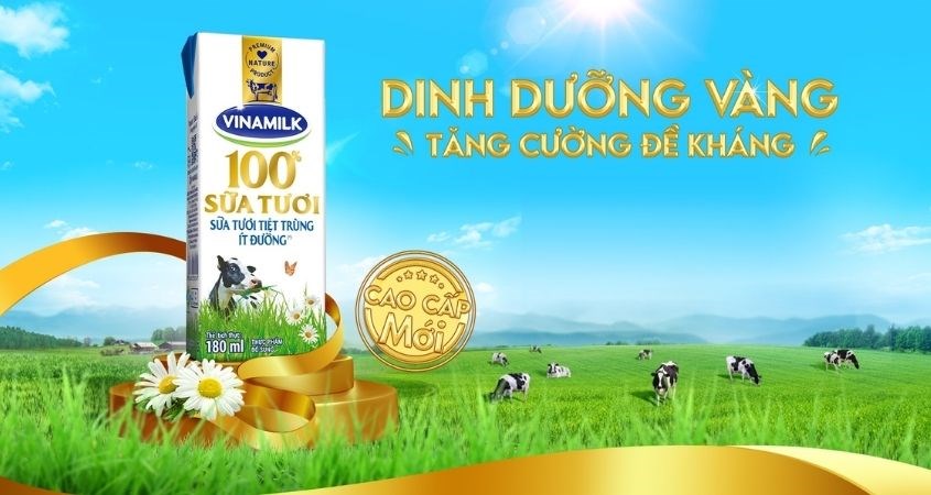 Sữa tươi Vinamilk ít đường 180 ml