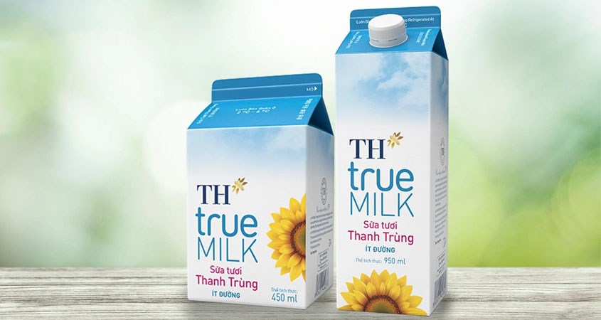 Sữa tươi thanh trùng TH True Milk hương vị tươi ngon, giàu chất dinh dưỡng