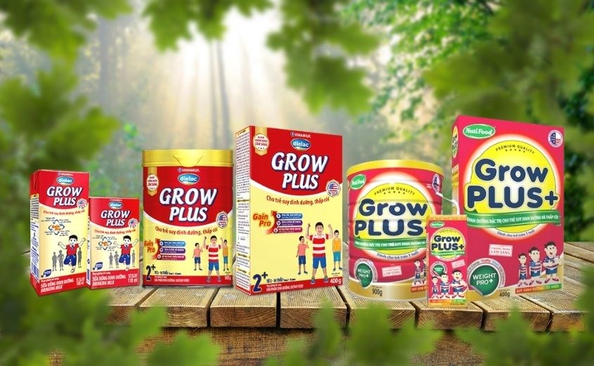 So sánh sữa Grow Plus của Nutifood và Vinamilk