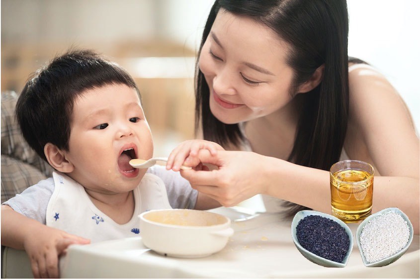 Dùng dầu mè rất tốt cho trẻ