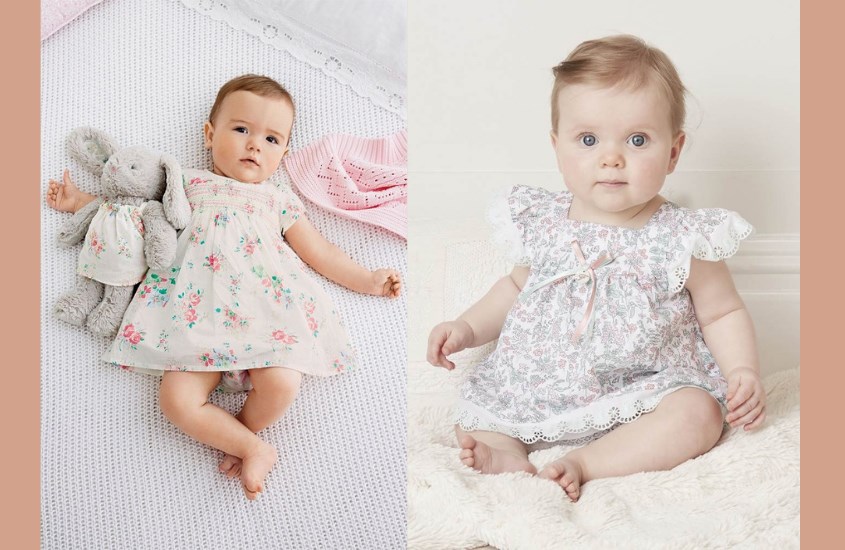 Chọn size đầm cho bé gái từ 0 - 12 tháng tuổi