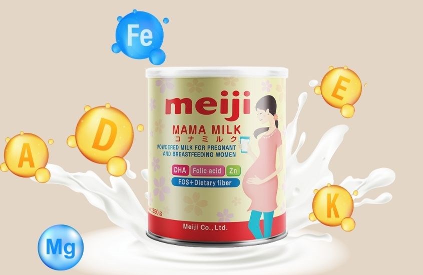 Sữa bầu Meiji Mama 350g ngăn ngừa tình trạng thiếu máu