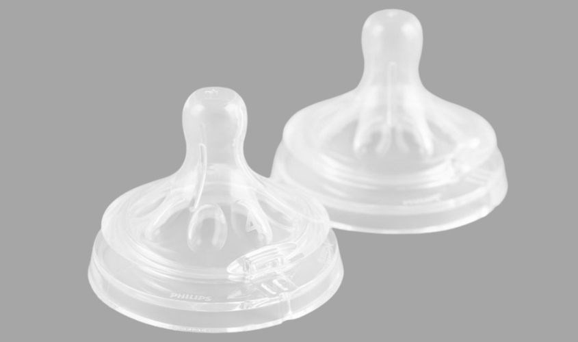 Núm ti mô phỏng tự nhiên cho trẻ từ 6 tháng tuổi vỉ đôi Philips Avent SCF654/23