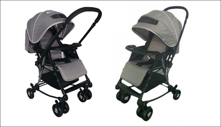 Xe đẩy cho bé Gluck C7 cho bé từ 0 đến 36 tháng tuổi - màu xám có giá thành rất phải chăng