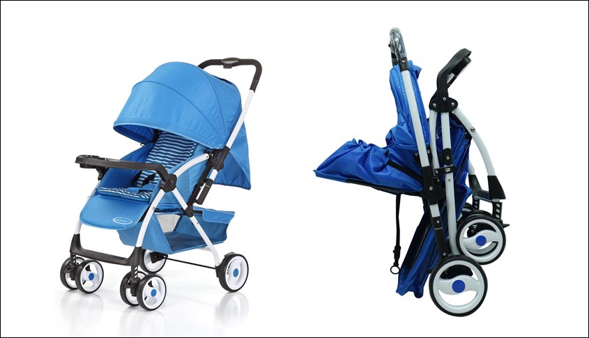 Xe đẩy Gluck baby C58 - xanh dương có thể gấp gọn